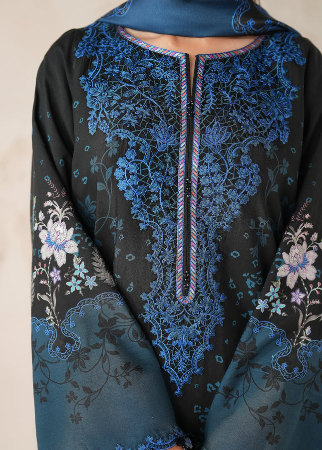 Baroque | Embroidered Viscose Silk UF-4306