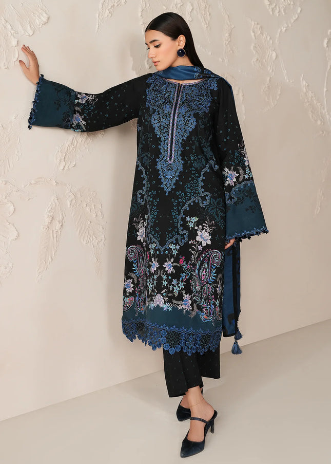 Baroque | Embroidered Viscose Silk UF-4306