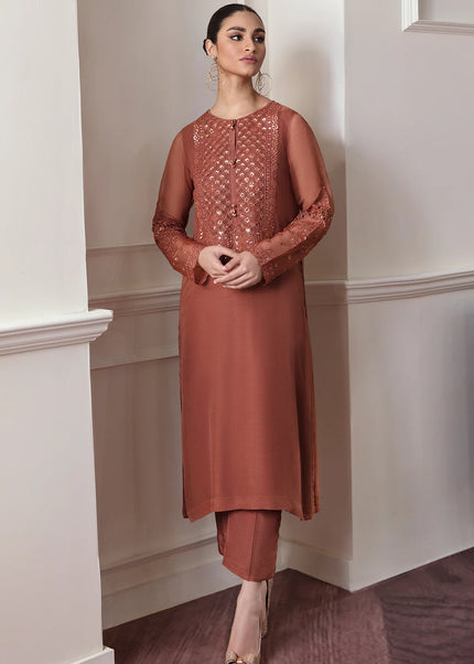 Baroque | Embroidered Chiffon UF-296