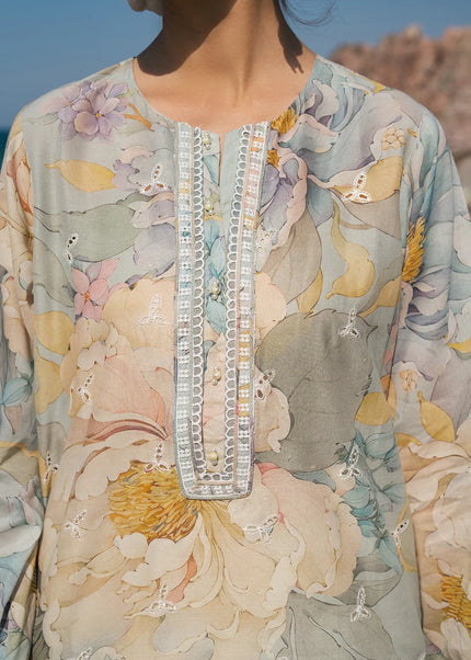 Baroque | Embroidered Printed Lawn UF-4121