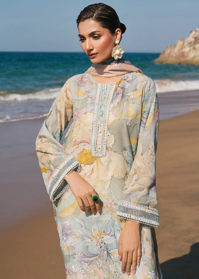 Baroque | Embroidered Printed Lawn UF-4121