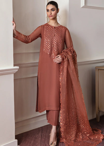 Baroque | Embroidered Chiffon UF-296