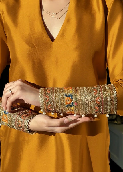 Zainab Shamsi | Noore Set - Mustard