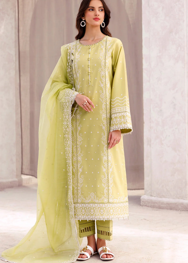 Farasha | Bahaar Embroidered Lawn'25 - Ember Glow