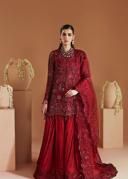 Emaan Adeel | Celestique Wedding Formals - Scarlet