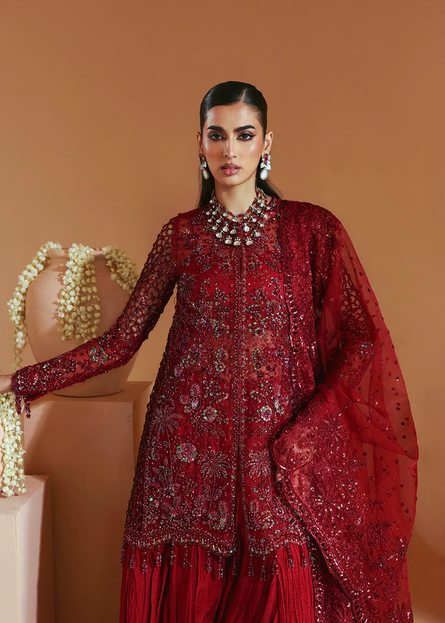 Emaan Adeel | Celestique Wedding Formals - Scarlet