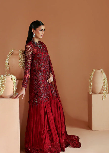 Emaan Adeel | Celestique Wedding Formals - Scarlet