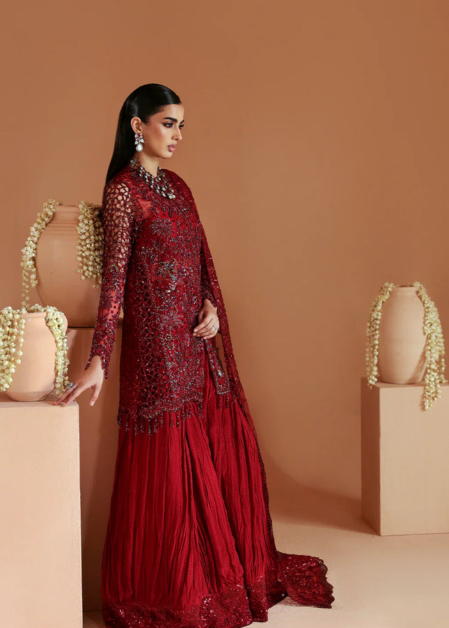 Emaan Adeel | Celestique Wedding Formals - Scarlet