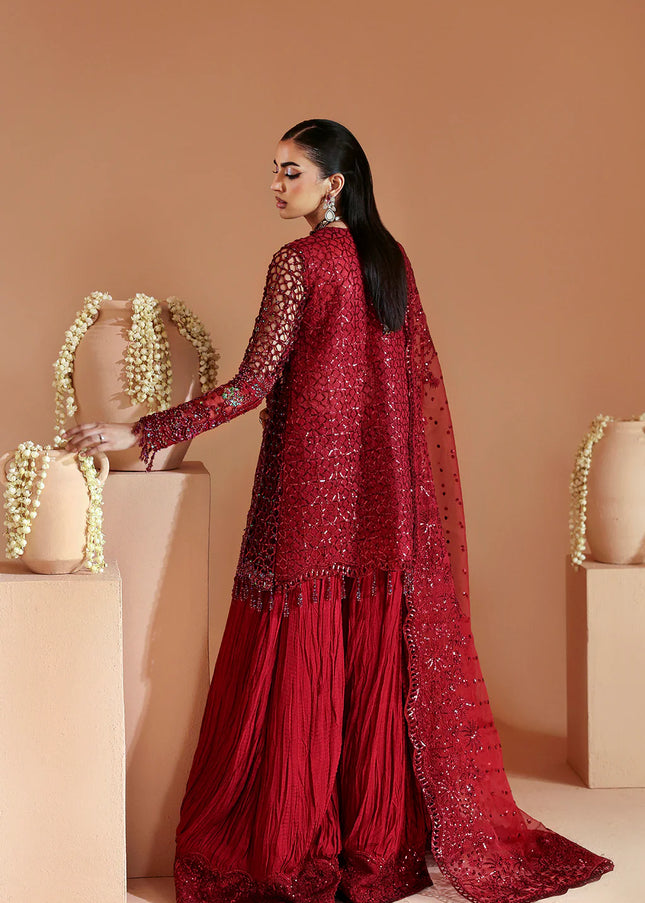 Emaan Adeel | Celestique Wedding Formals - Scarlet