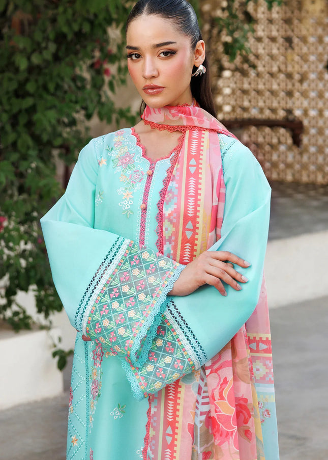Farasha | Summer Weaves Embroidered Lawn'25 - Ocean Veil