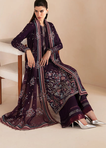 Jazmin | Premium Embroidered Raw Silk UR-7046