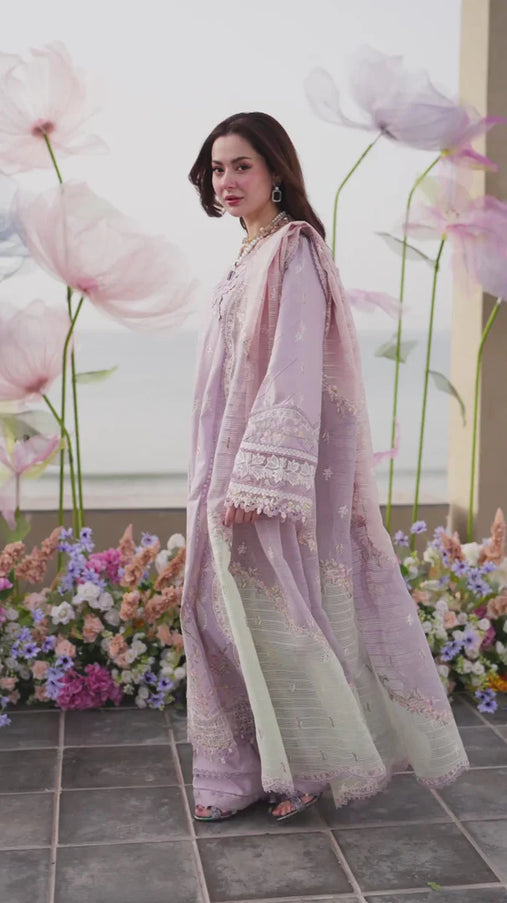 Qalamkar | Sahil Luxury Lawn '25 - Evelyn