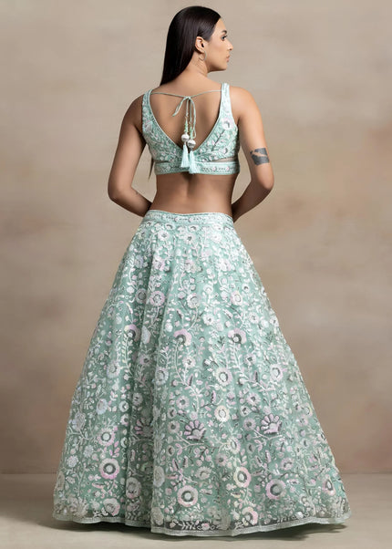 Net Embroidered Lehenga Choli Series