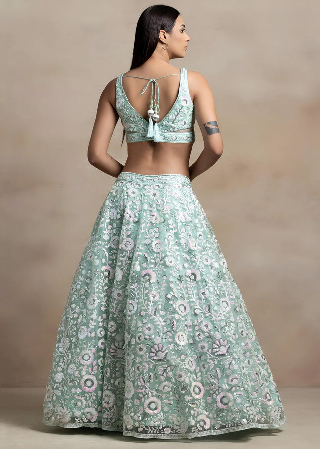 Net Embroidered Lehenga Choli Series