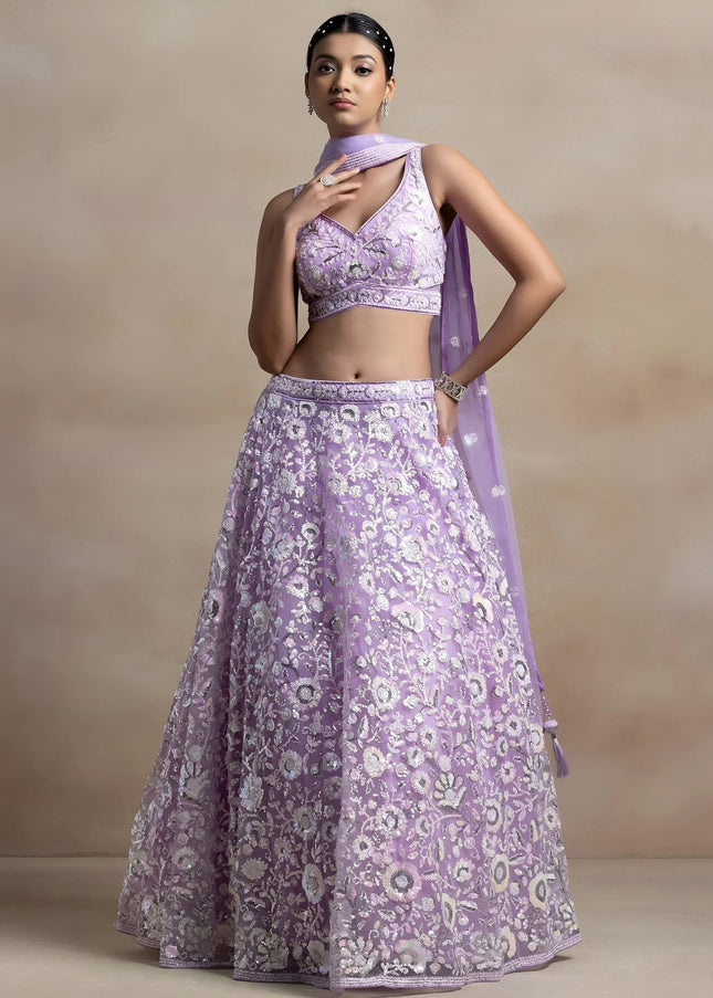 Net Embroidered Lehenga Choli Series
