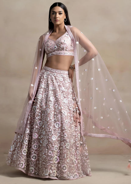 Net Embroidered Lehenga Choli Series