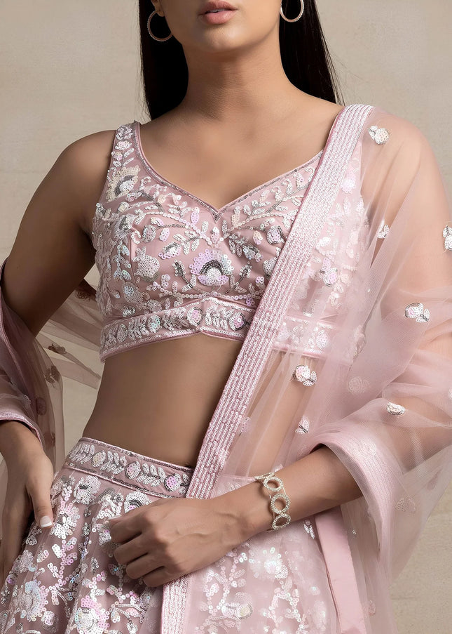 Net Embroidered Lehenga Choli Series