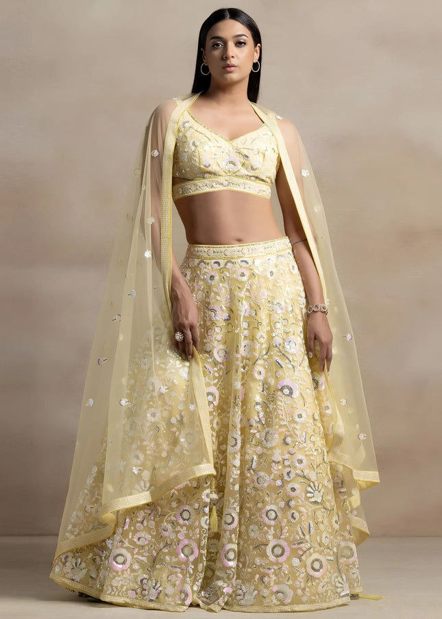 Net Embroidered Lehenga Choli Series