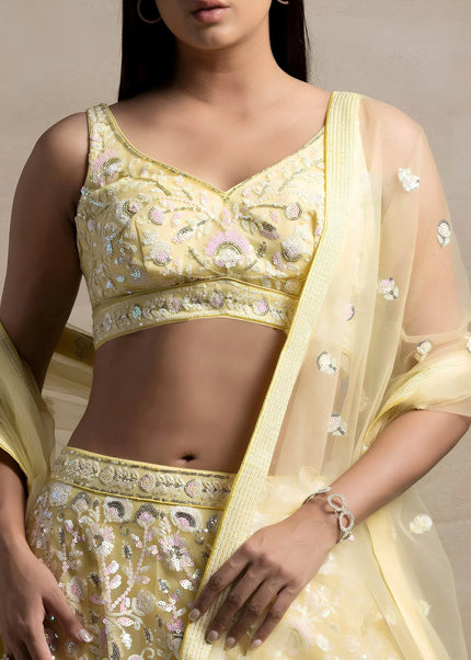 Net Embroidered Lehenga Choli Series