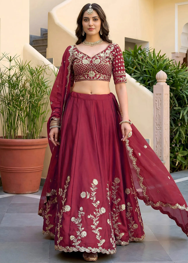 Silk Embroidered Lehenga Choli Series