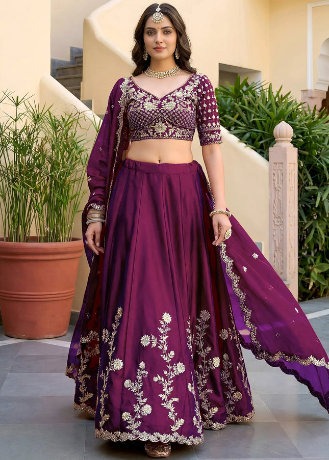 Silk Embroidered Lehenga Choli Series