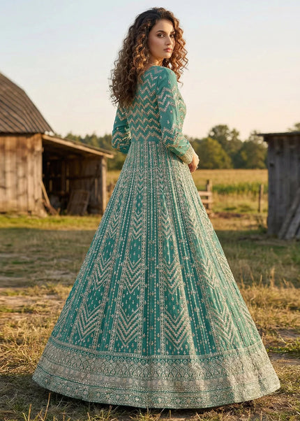 Georgette Embroidered Anarkali Series