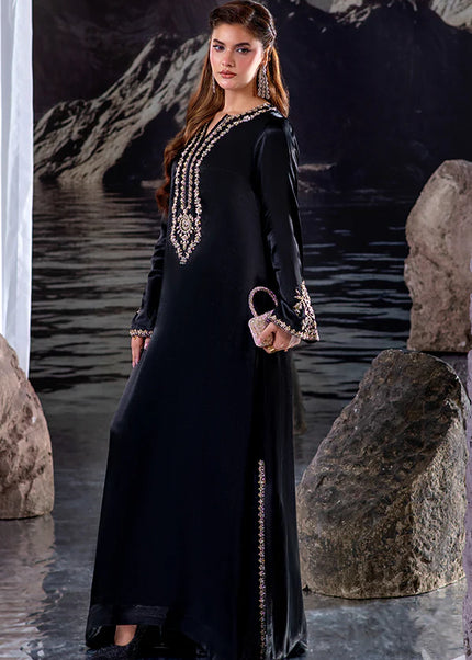 Farrukhzia | Laavni - Elegant Black