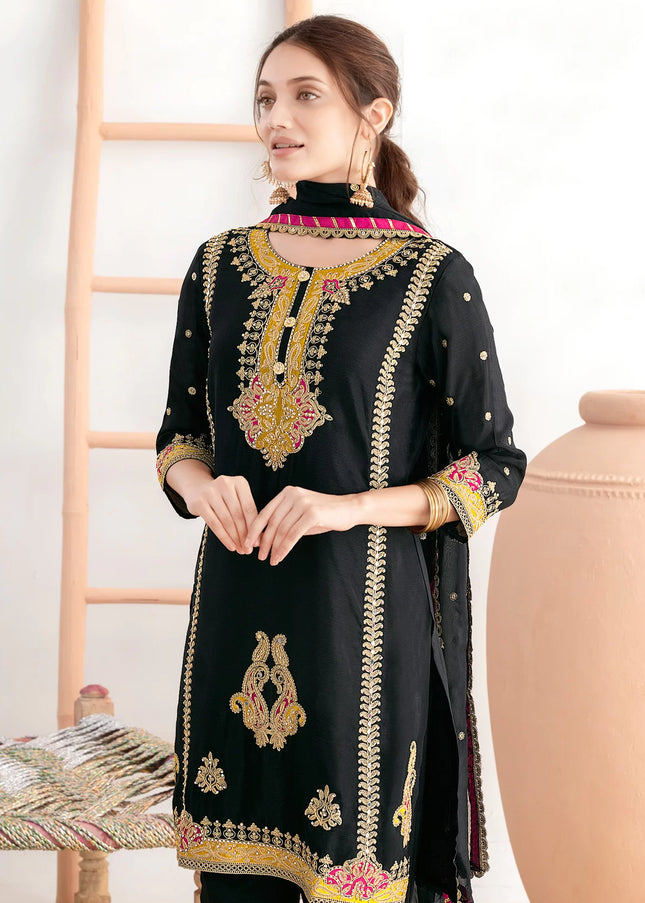 Goldend Embroidered Pant Style Suit