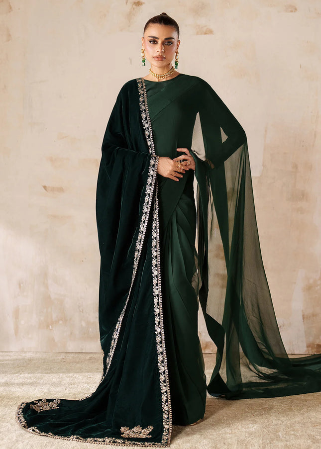 Baroque | Embroidered Velvet Shawl VS-59