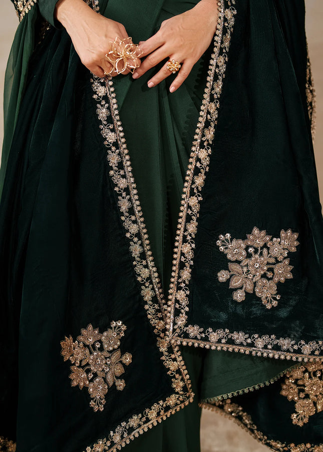 Baroque | Embroidered Velvet Shawl VS-59