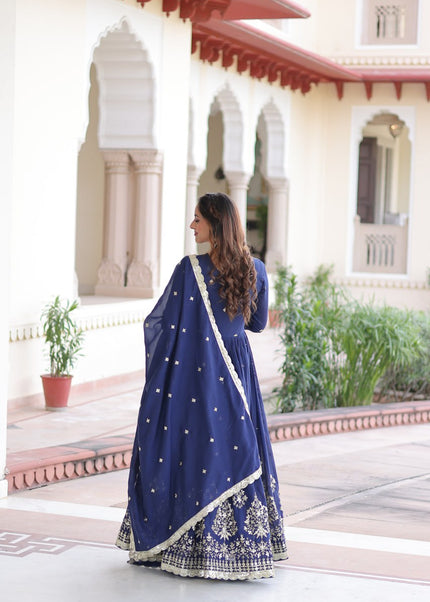 Sequins Embroidered Anarkali Gown