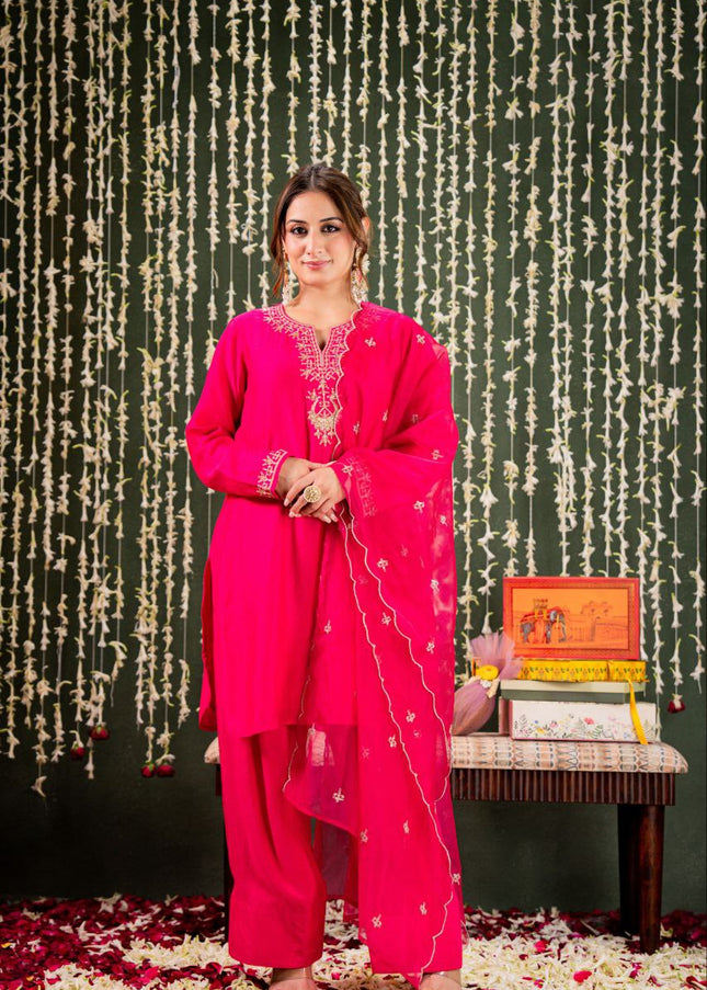 Viscose Embroidered Pant Style Suit Series