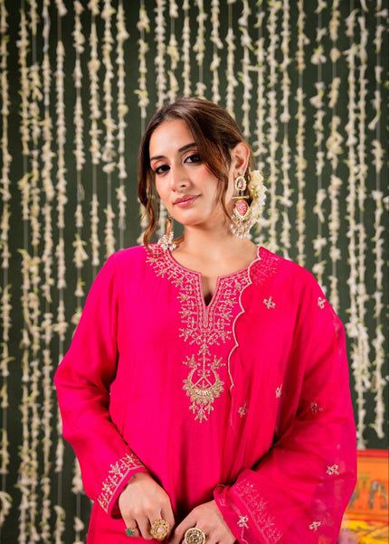Viscose Embroidered Pant Style Suit Series