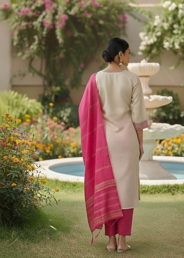 Jacquard Printed Pant Style Suit Series