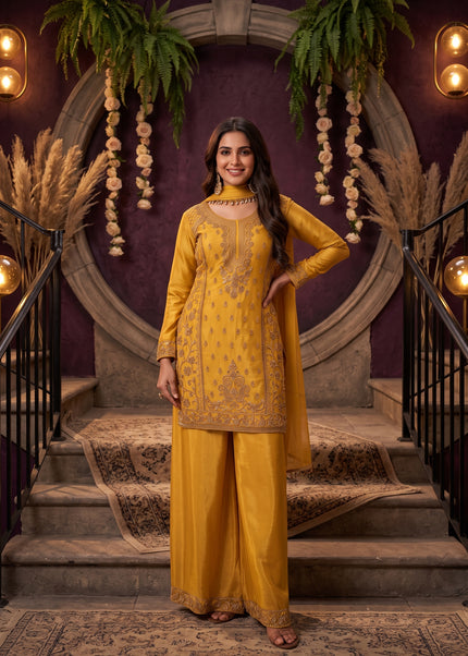 Chinnon Embroidered Palazzo Suit Series