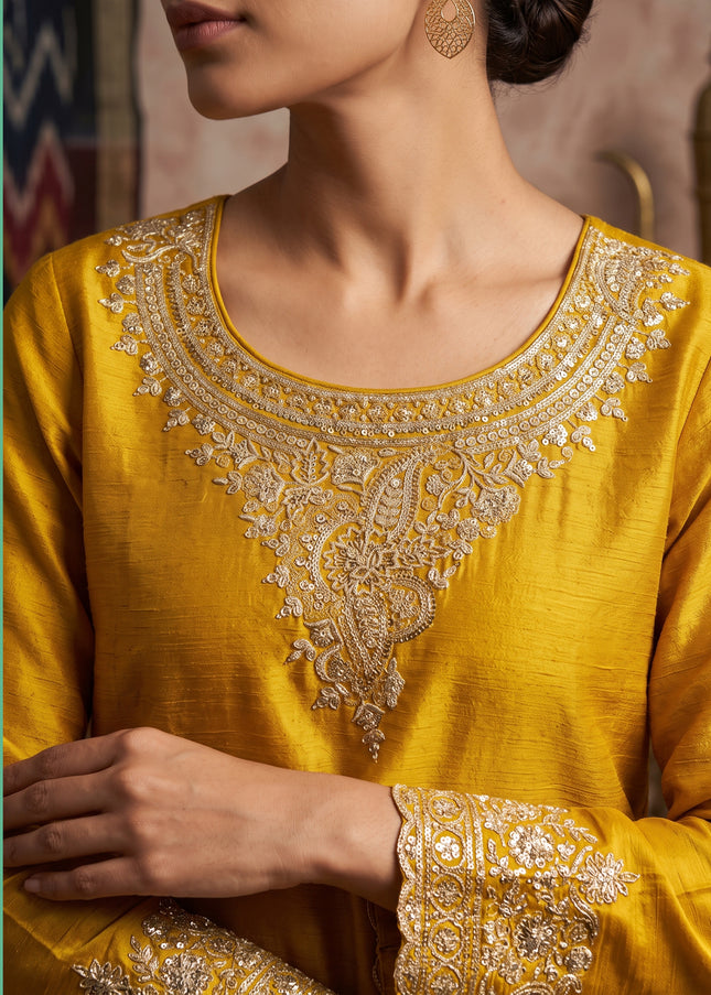 Chinnon Embroidered Sharara Suit Series