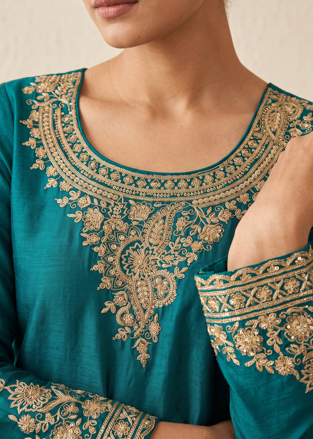 Chinnon Embroidered Sharara Suit Series