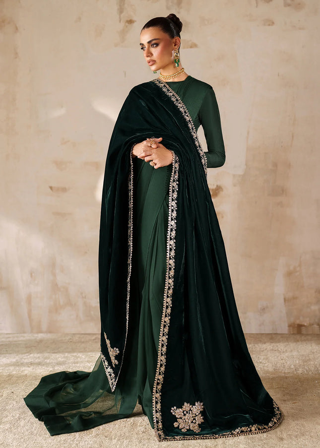 Baroque | Embroidered Velvet Shawl VS-59