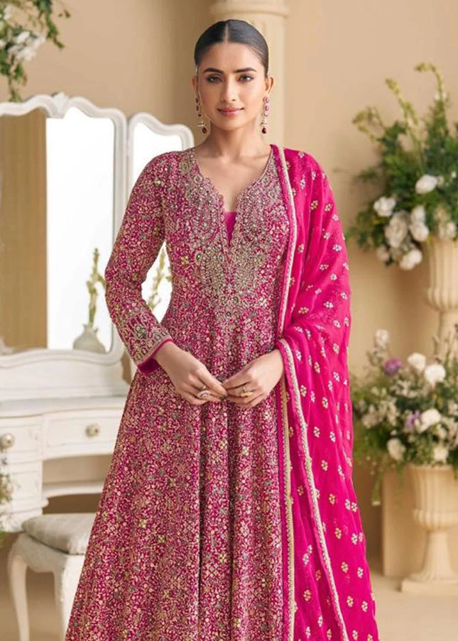Sequins Embroidered Anarkali Gown