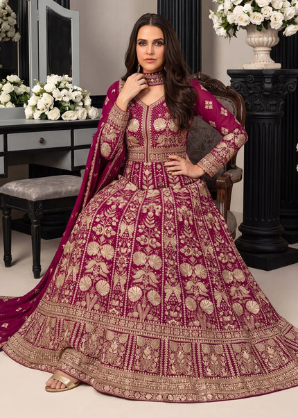 Georgette Embroidered Anarkali Gown Series
