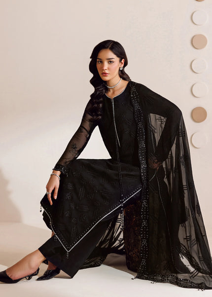 Farasha | Chiffon Threads '26 - Charcoal Whisper
