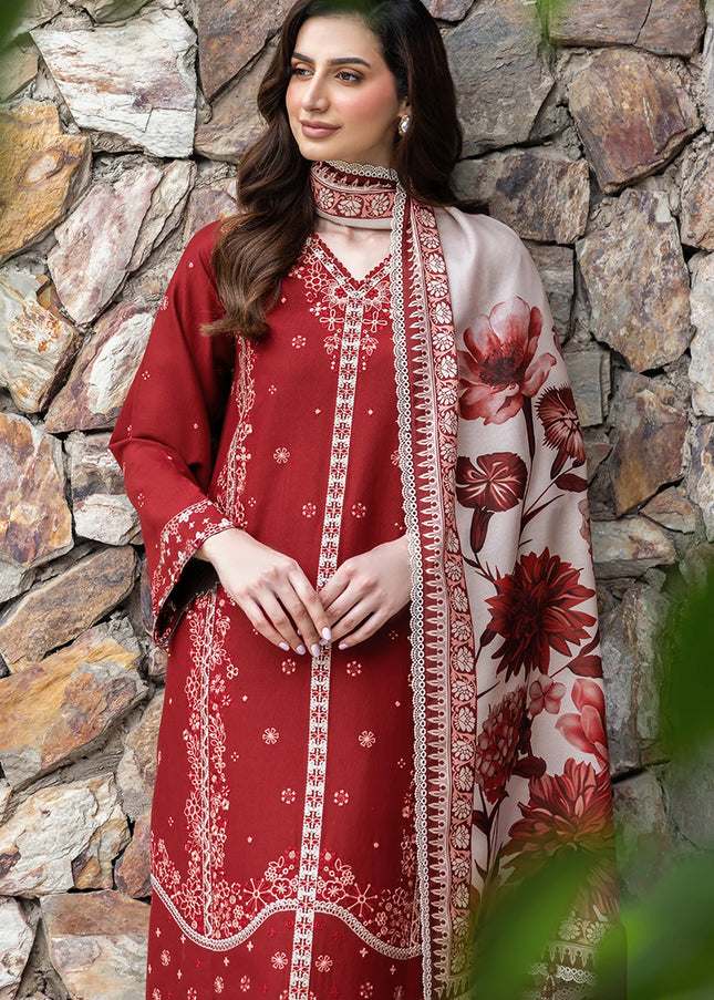 Farasha | Eminence Khaddar F/W '25 - Claret