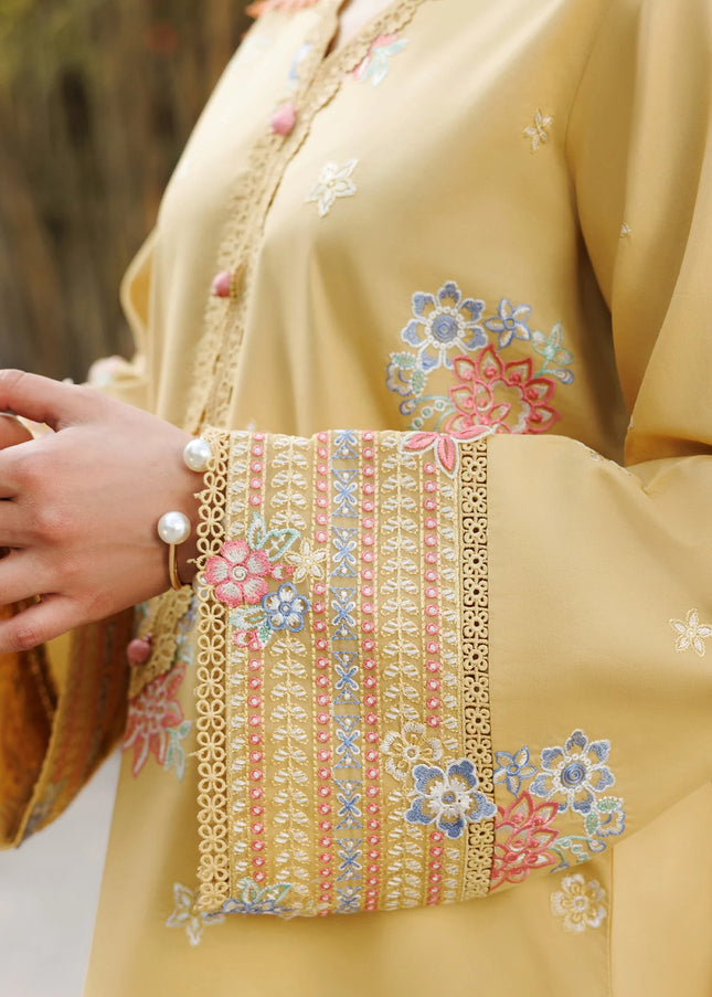 Farasha | Summer Weaves Embroidered Lawn'25 - Sunlit Mellow