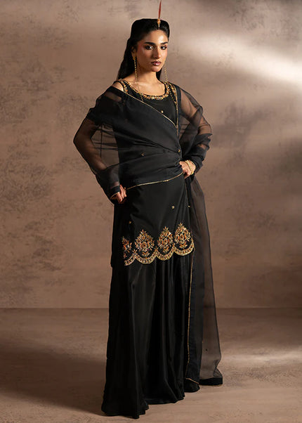 Farrukhzia | Fareesha - Black Zardosi