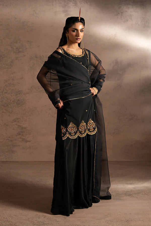 Farrukhzia | Fareesha - Black Zardosi