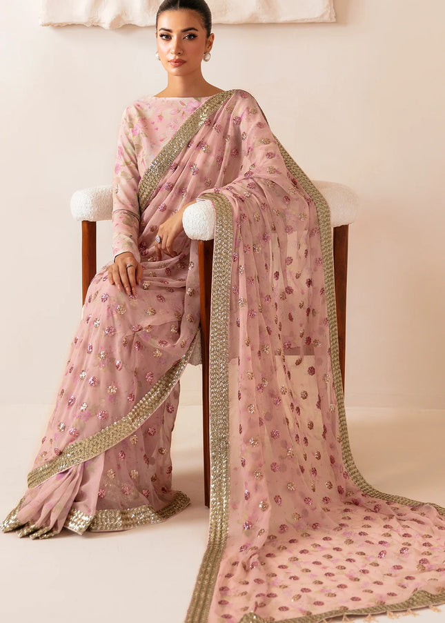 Jazmin | Premium Embroidered Raw Silk UR-7042