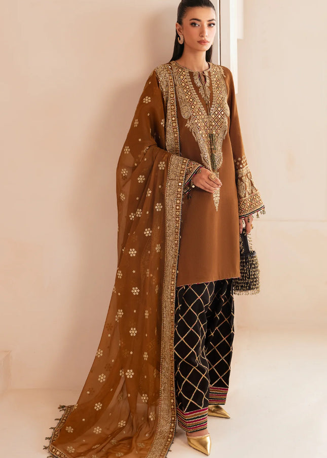 Jazmin | Premium Embroidered Raw Silk UR-7037