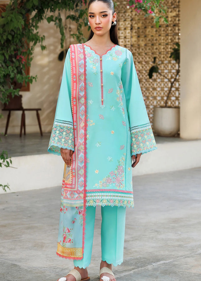 Farasha | Summer Weaves Embroidered Lawn'25 - Ocean Veil