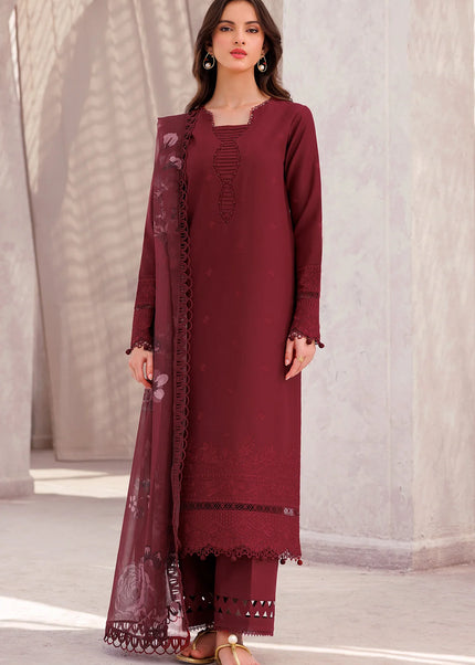 Farasha | Bahaar Embroidered Lawn'25 - Regal Orchid