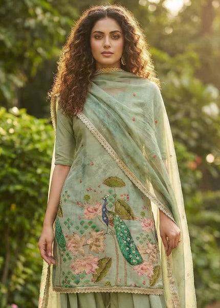 Silk Embroidered Punjabi Suit Series